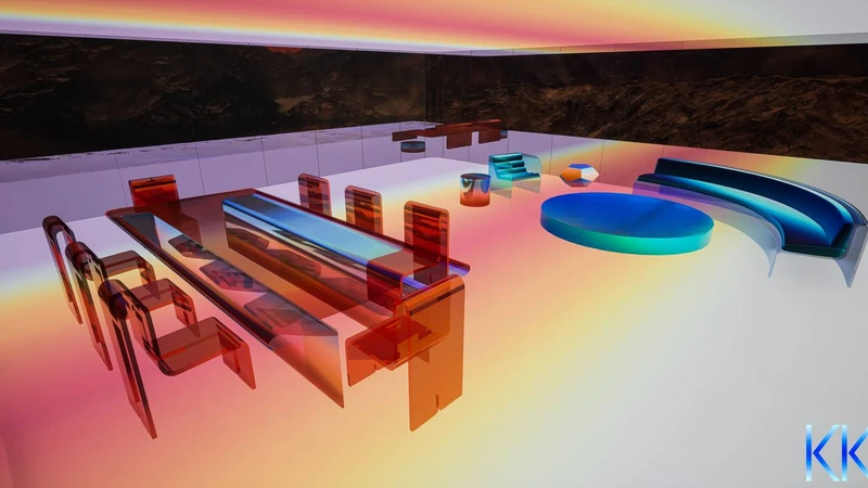 Enscape (oben) ist ein Softwareentwickler, der Echtzeit-Rendering-, AR- und VR-Tools für Architekten anbietet. Mars House (unten) war im Jahr 2021 das erste digitale Haus auf dem NFT-Marktplatz. Foto: Krista Kim
