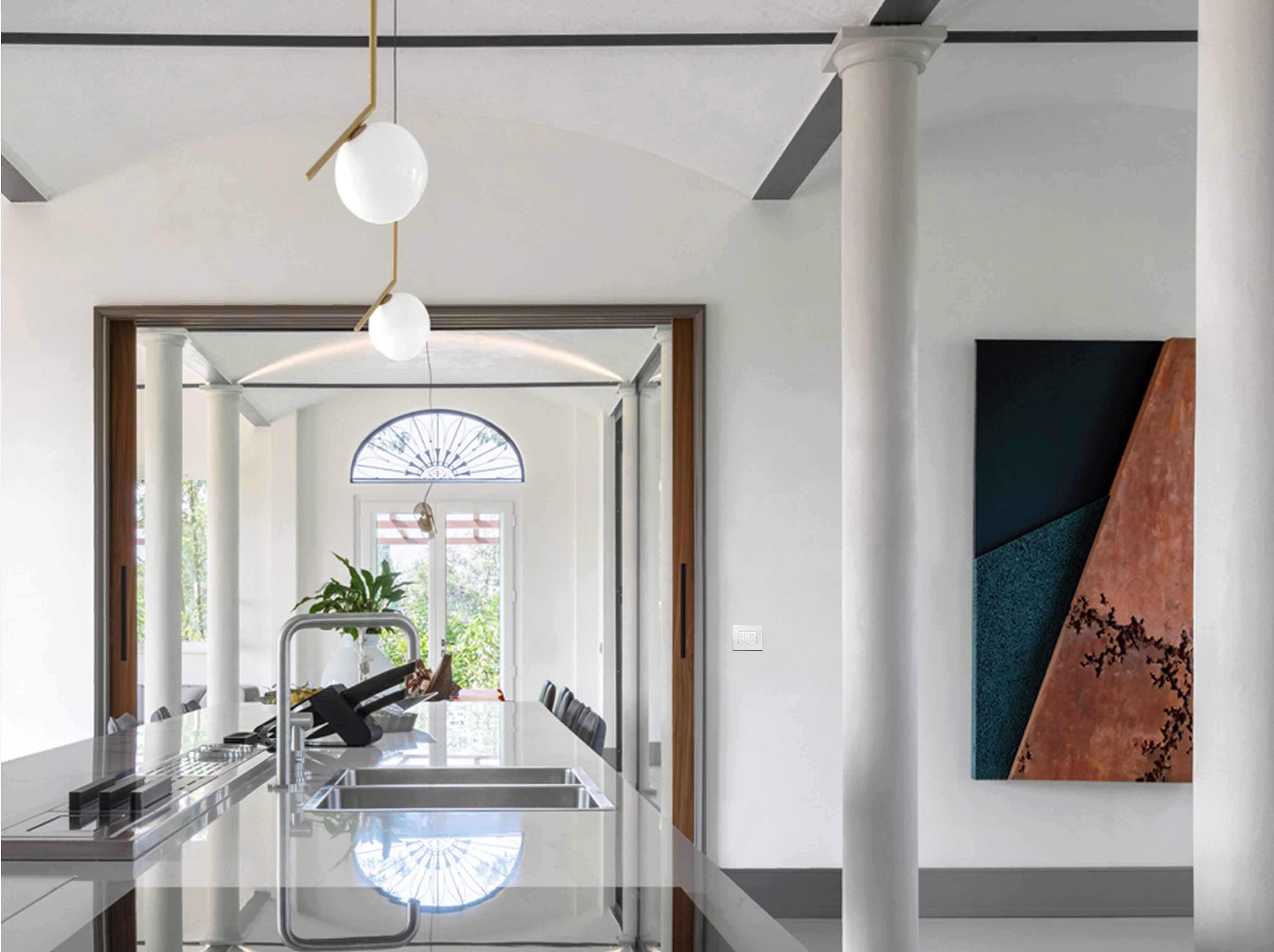 Blending in seamlessly to interiors both old and new, VIMAR’s smart systems do a discreet job of lighting and heating homes, without necessarily requiring the excavation of an interior’s walls 