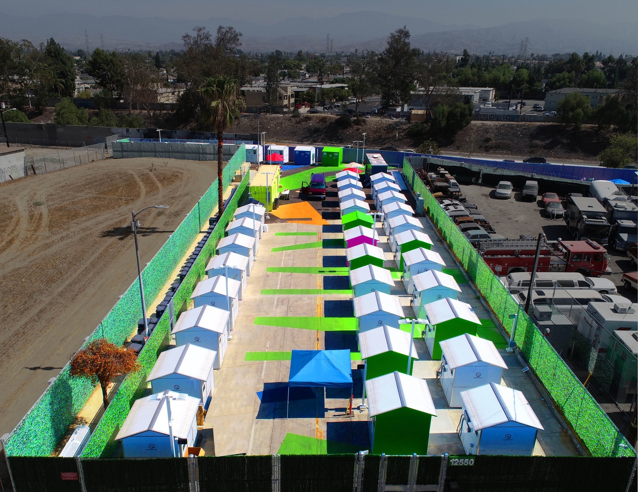 Homeless accommodation projects in New York (top) and Los Angeles (bottom) both ensure they provide safe, secure premises with access to crucial services. Photos: Eric Petschek & Lehrer Architects