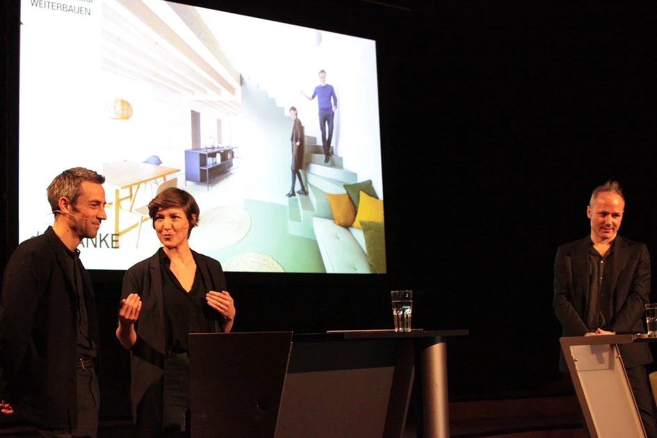 Gunar Wilhelm, Sandra Gnigler and Maik Novotny (left to right) at TURN ON 2021. Photo: Ulrich Dertschei