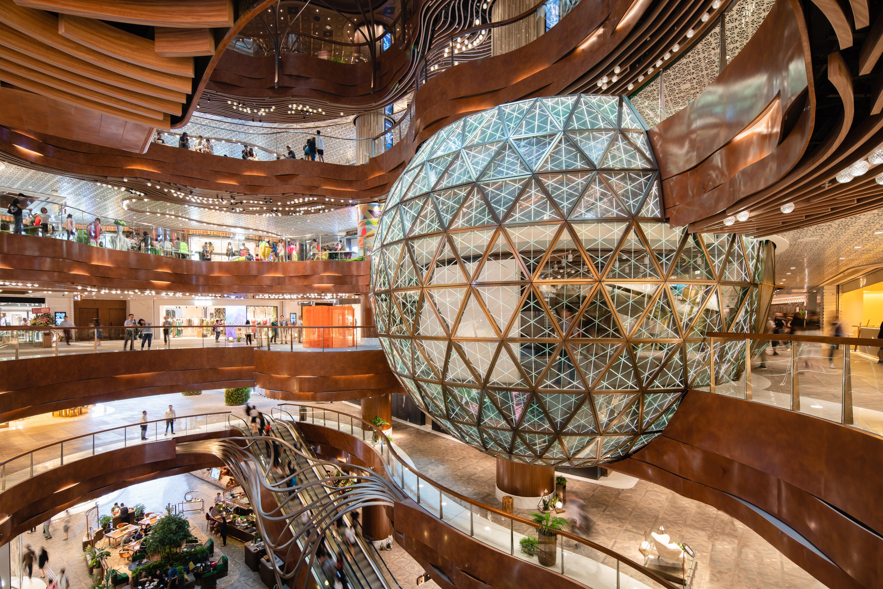 The interior of the K11 Musea mall is a sight of wonder and excitement. Photo: K11 Musea