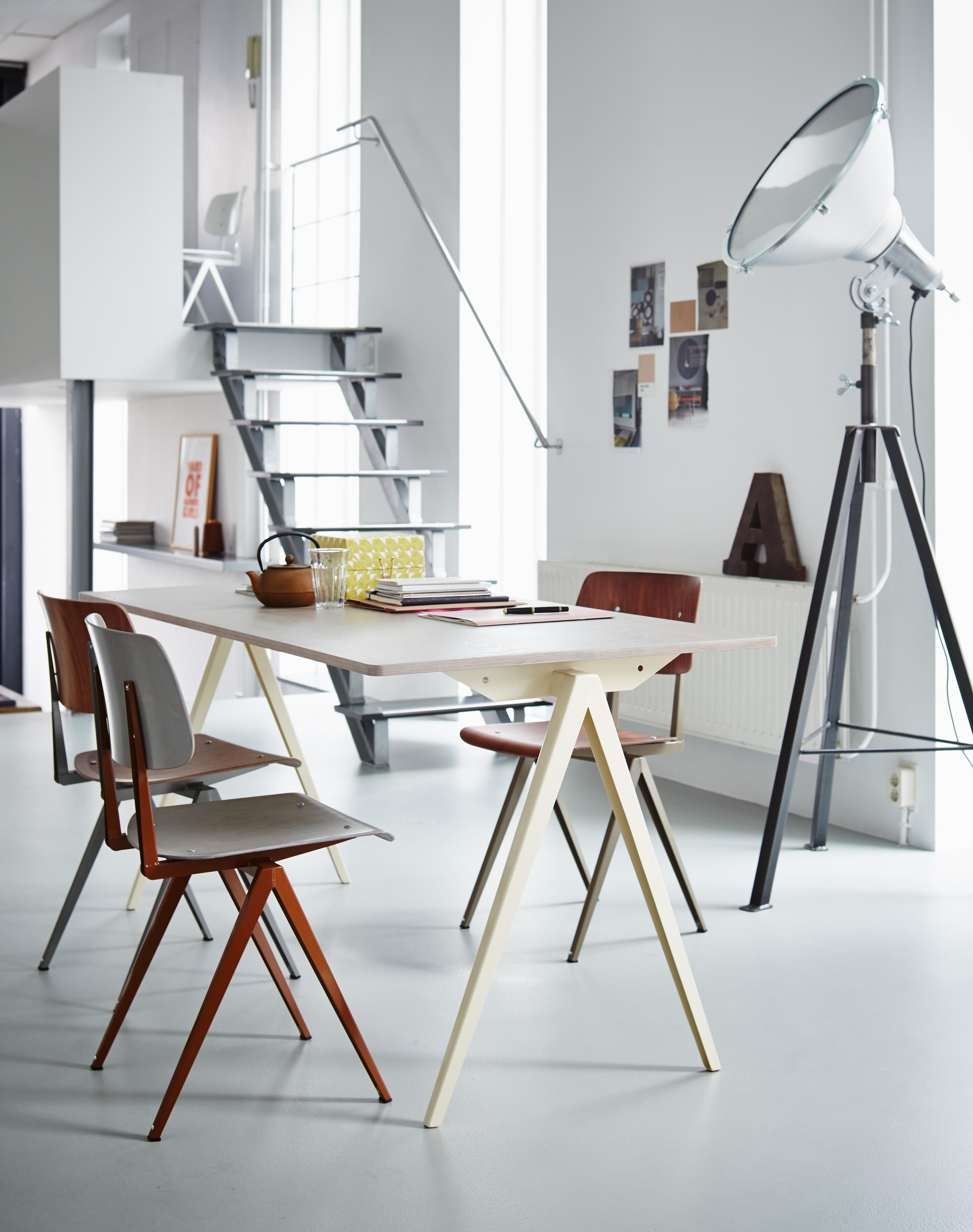 Galvanitas' iconic S16 school chair makes its return thanks to a collaboration with De Machinekamer