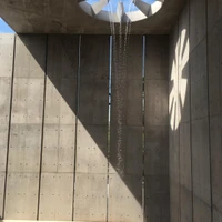 The Gotthard-Müller School (top) and TEC's Reflection Space (middle) with interior waterfall (bottom). Photos: David Matthiessen (top) and Takker de Arquitectura X (middle, bottom)