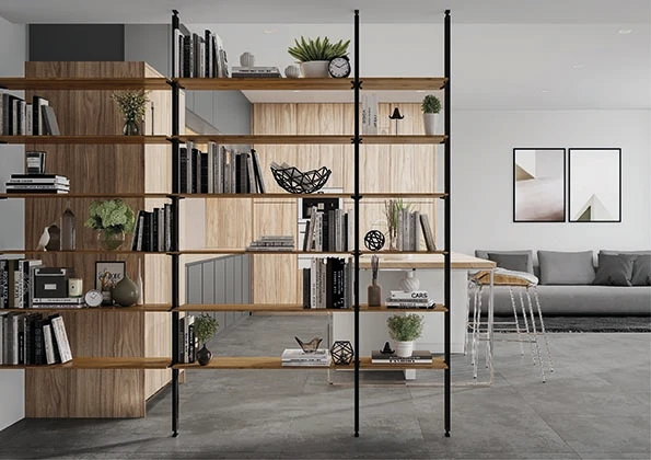 Zero by Alegre Design and EMUCA S.A. is a modular space management system that requires no tools for installation and meets the demand for sustainability: all elements are 100 per cent recyclable