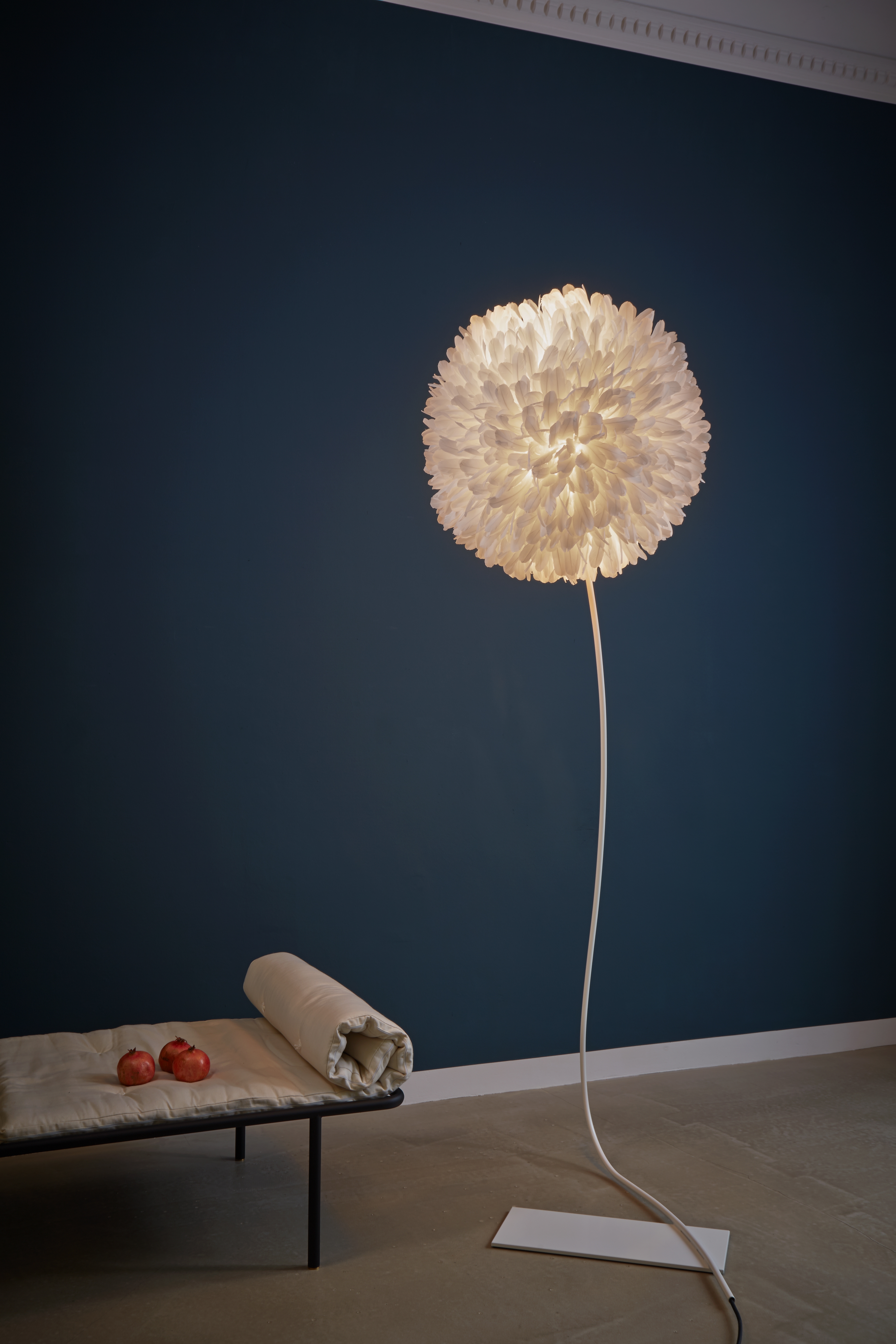 Pluma Cubic Luna Nova table lamp (top) and Tosa Albina (bottom), both by designer Heike Buchfelder. Photos: Christoph Sagel