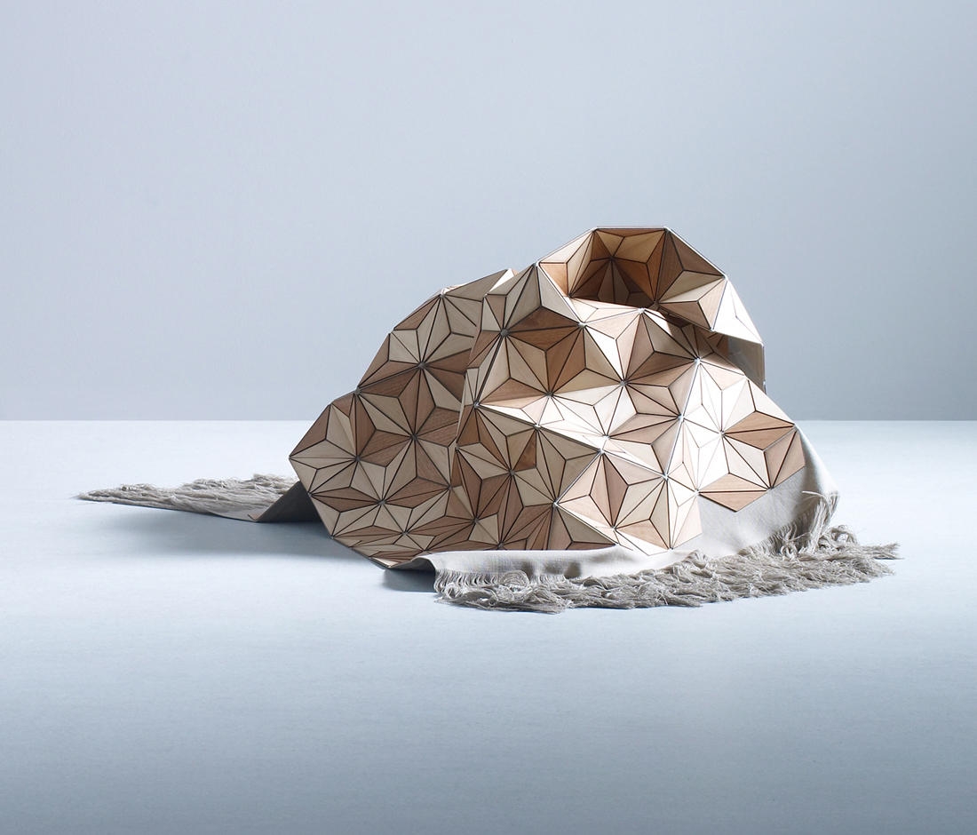 böwer's Ashdown wooden carpet, designed by Studio Elisa Strozyk