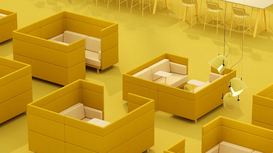 De Vorm designs like the Arnhem Sofa Goes Room are available in different heights to create varying levels of privacy.