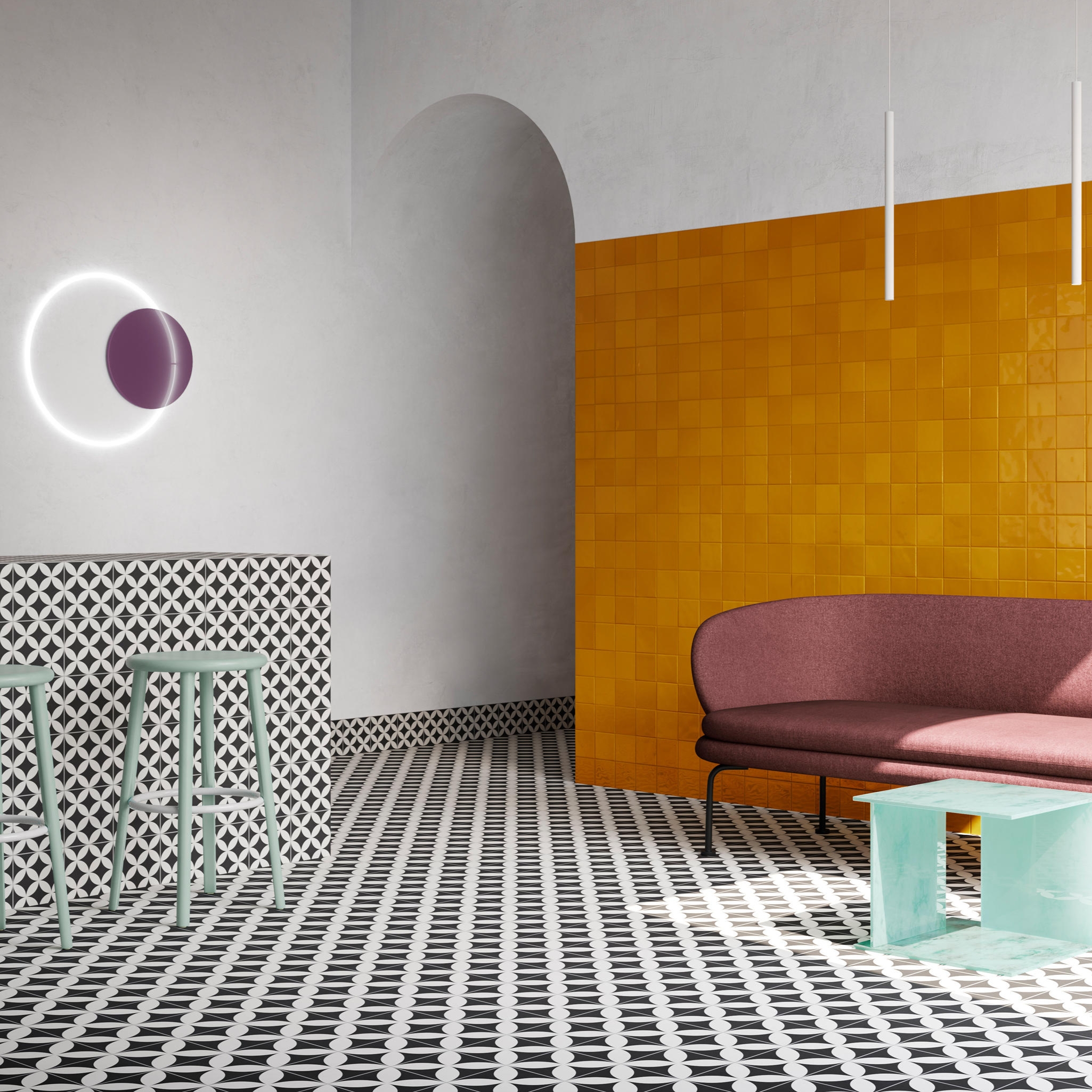 Read story Five ways to customise surfaces with single-colour tiling