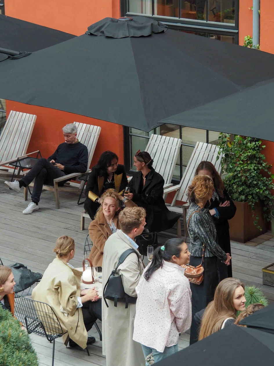 Pictured here, The Audo is a hybrid social space – a boutique residence, restaurant, café, concept shop, material library, work and event space – in Copenhagen, conceived and designed by MENU as a creative space and testbed for ideas