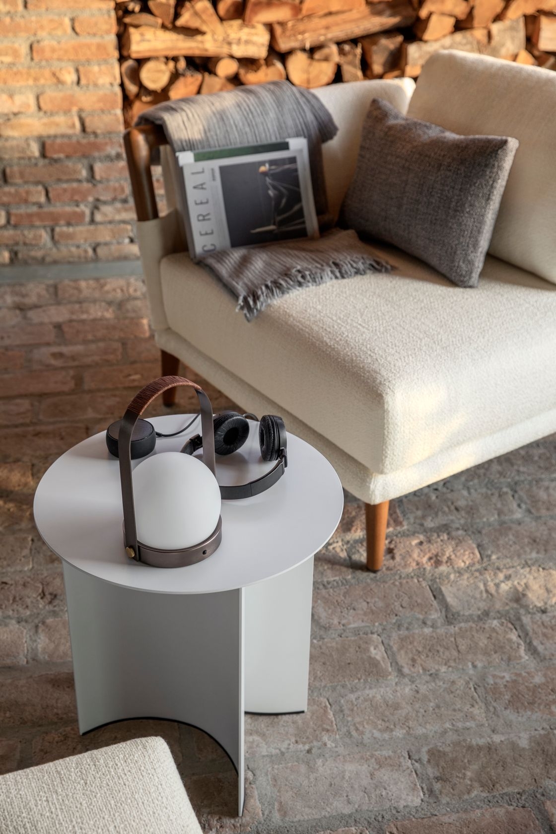 The manufacturer's Gaudí corner armchairs create comfortable outdoor areas for conversation or relaxation