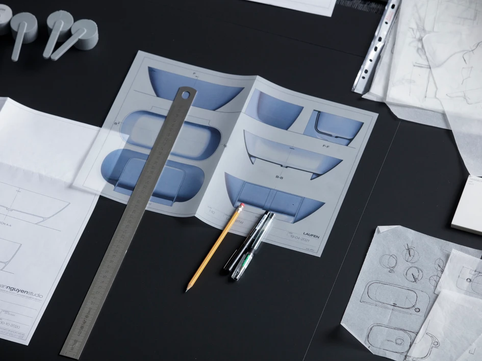 Though seemingly simple, establishing Lua's formal language took painstaking sketching and modelling. Photos: Mattia Balsamini