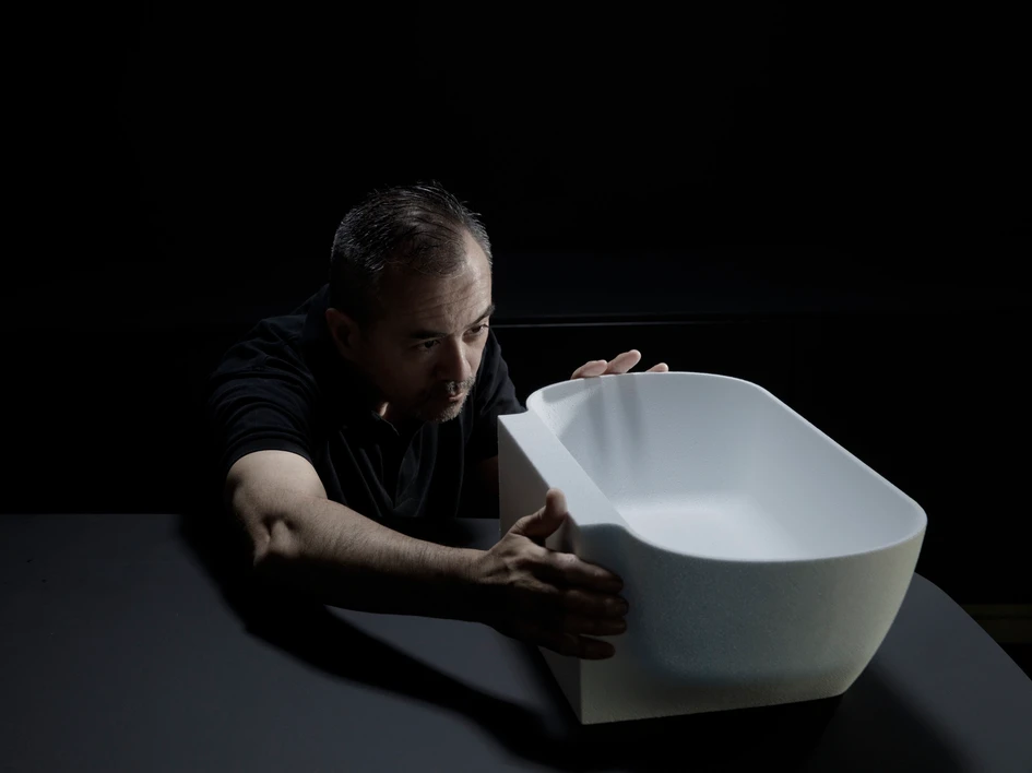 LUA's designer, Toan Nguyen, was fixed on creating a comprehensive and cohesive bathroom collection with simple shapes that created a kind of formal conversation. Photo: Mattia Balsamini