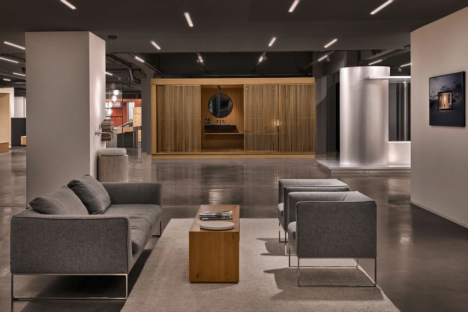 The reception area of newly opened BettePlaces at the company's Delbrück HQ – an immersive proof-of-concept space for communication, experience and inspiration