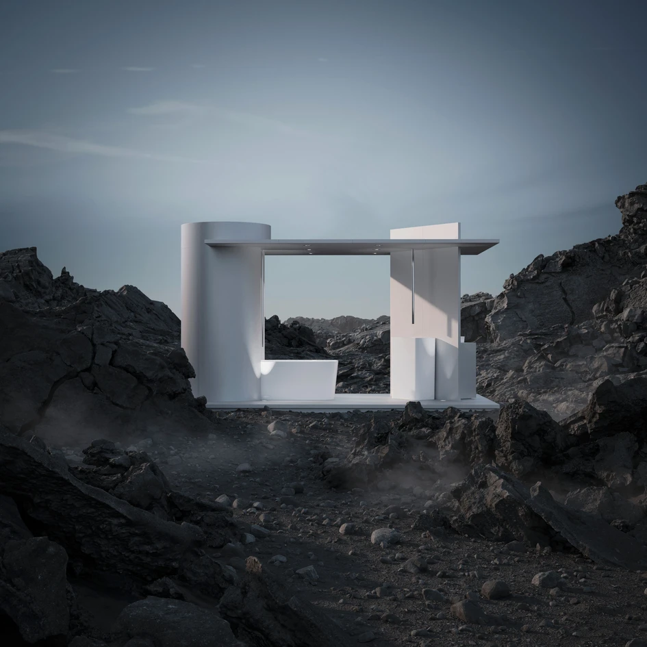 Though BettePlaces can be visited virtually through a 3D tour offered by the company, analogue visitors can experience the extra benefit of visualising the different bathrooms in otherworldly landscapes through a series of smartphone-based AR filters