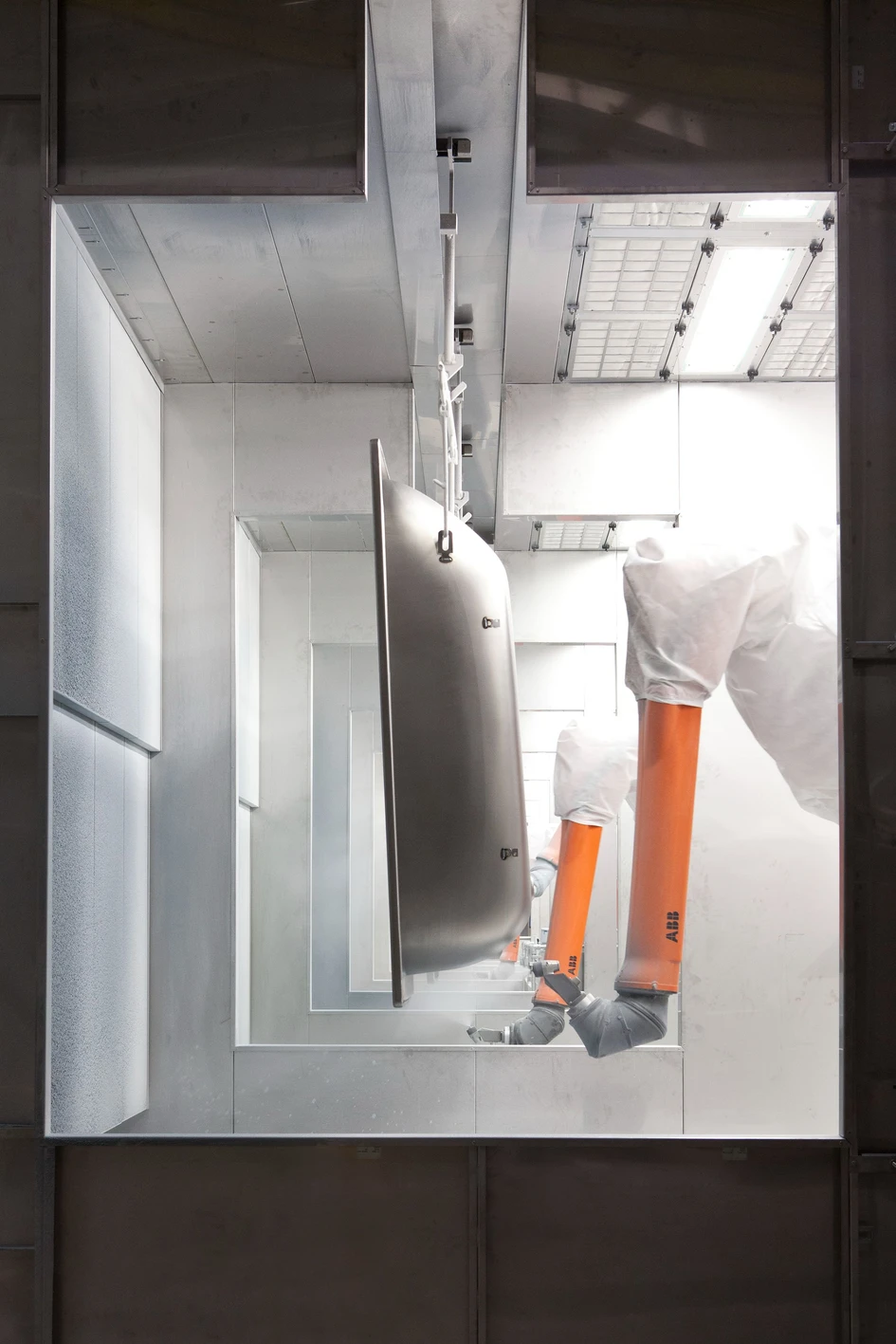 Sparks fly at Bette's manufacturing halls, where heavy metal and robotic automation meet old-fashioned handcraft expertise