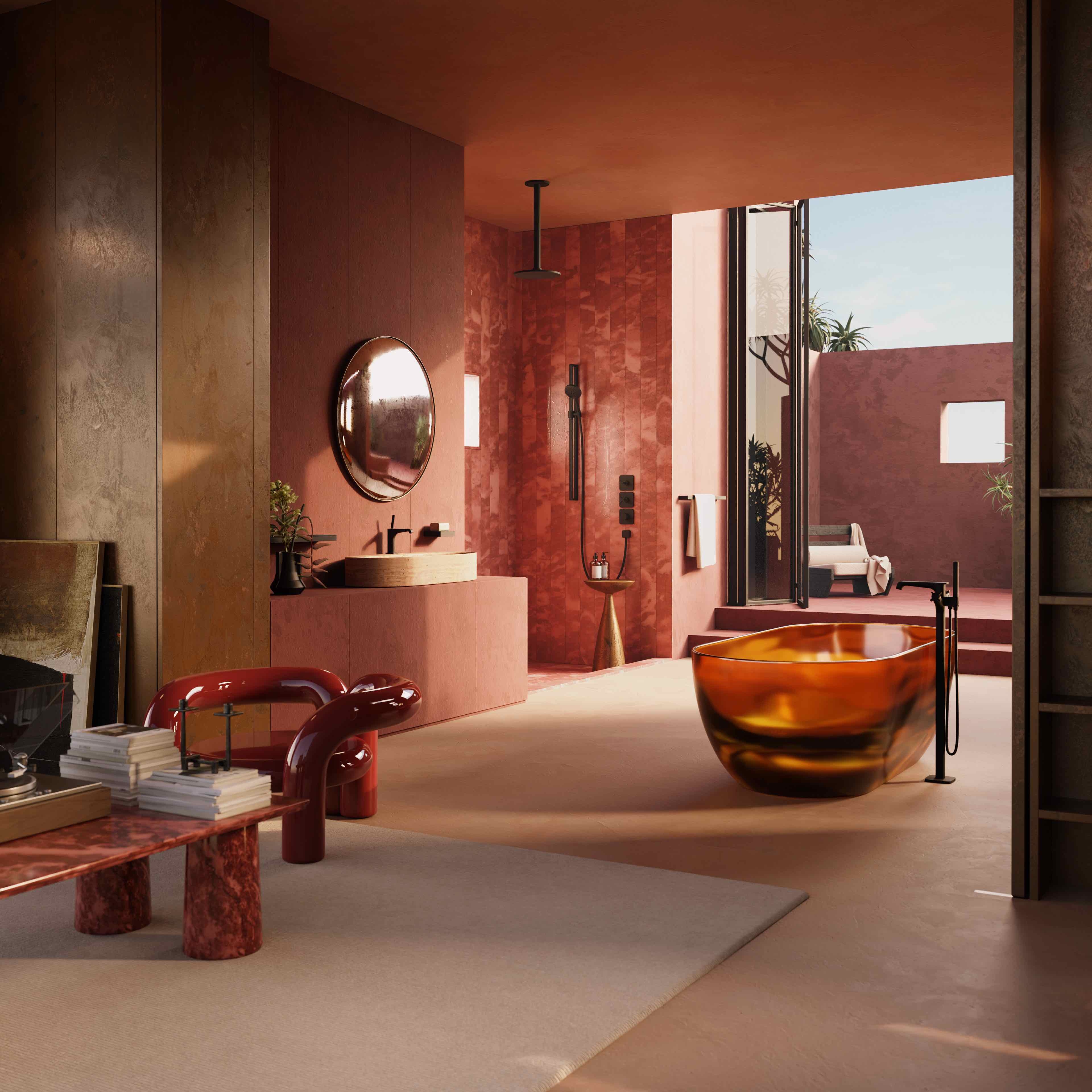 By blending hard angles with sensuous curves, AXOR's Citterio E collection achieves a sophisticated balance of opposing styles. Not one or the other, the range is confidently itself