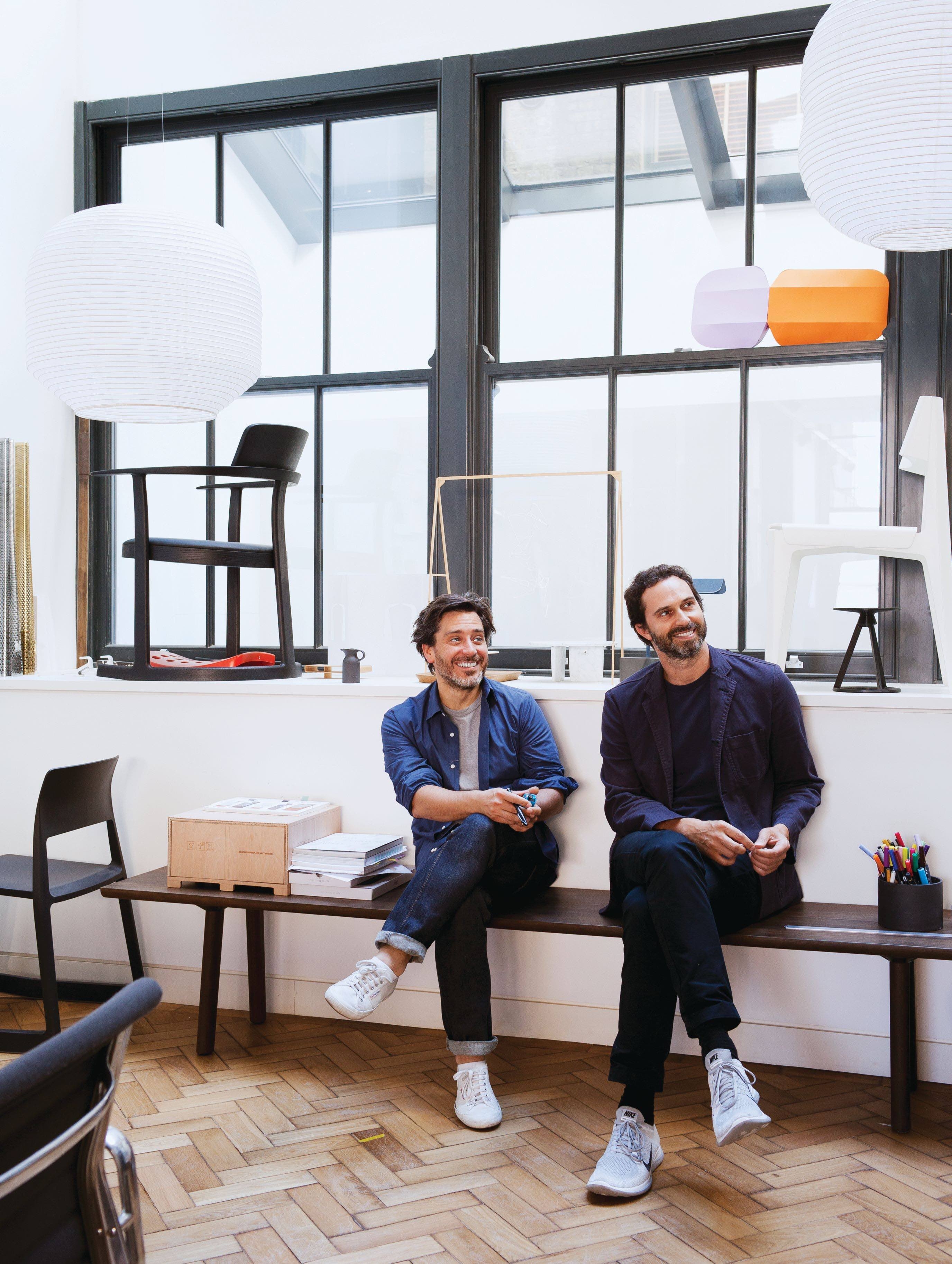 Designers of the AXOR One collection, with its strong and precise design language, Edward Barber and Jay Osgerby selected the various colour options to match typical bathroom surface materials