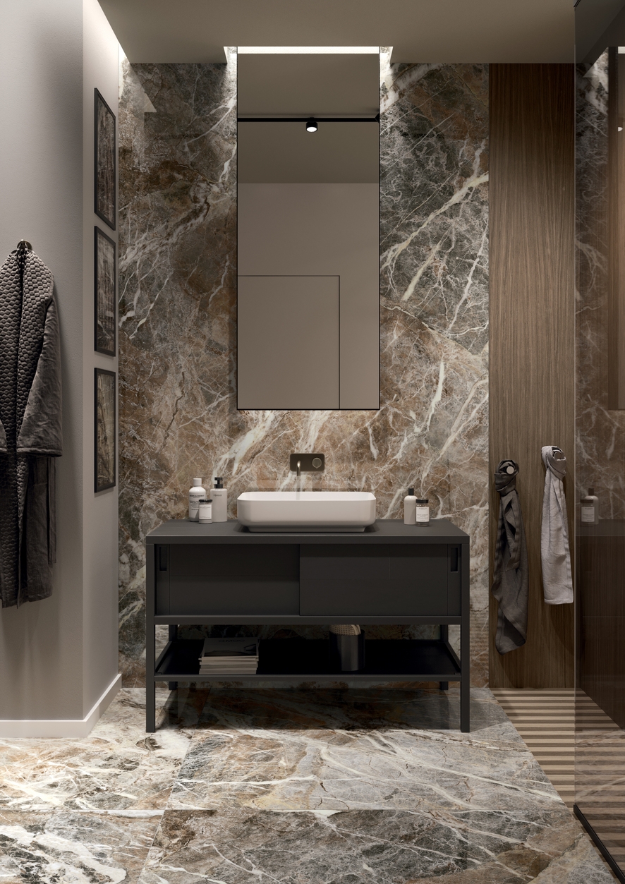 Taking inspiration from nature but nothing else, Florim is striving toward circular production methods, recycling material waste and minimising water and energy use