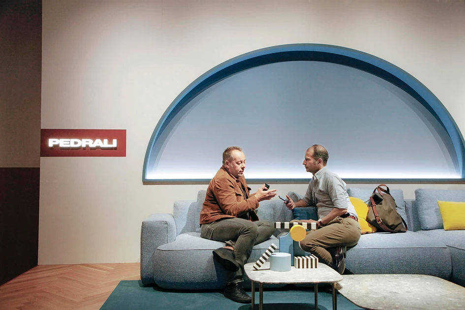 Patrick Norguet (top) in conversation with Architonic's Editor in Chief Simon Keane-Cowell