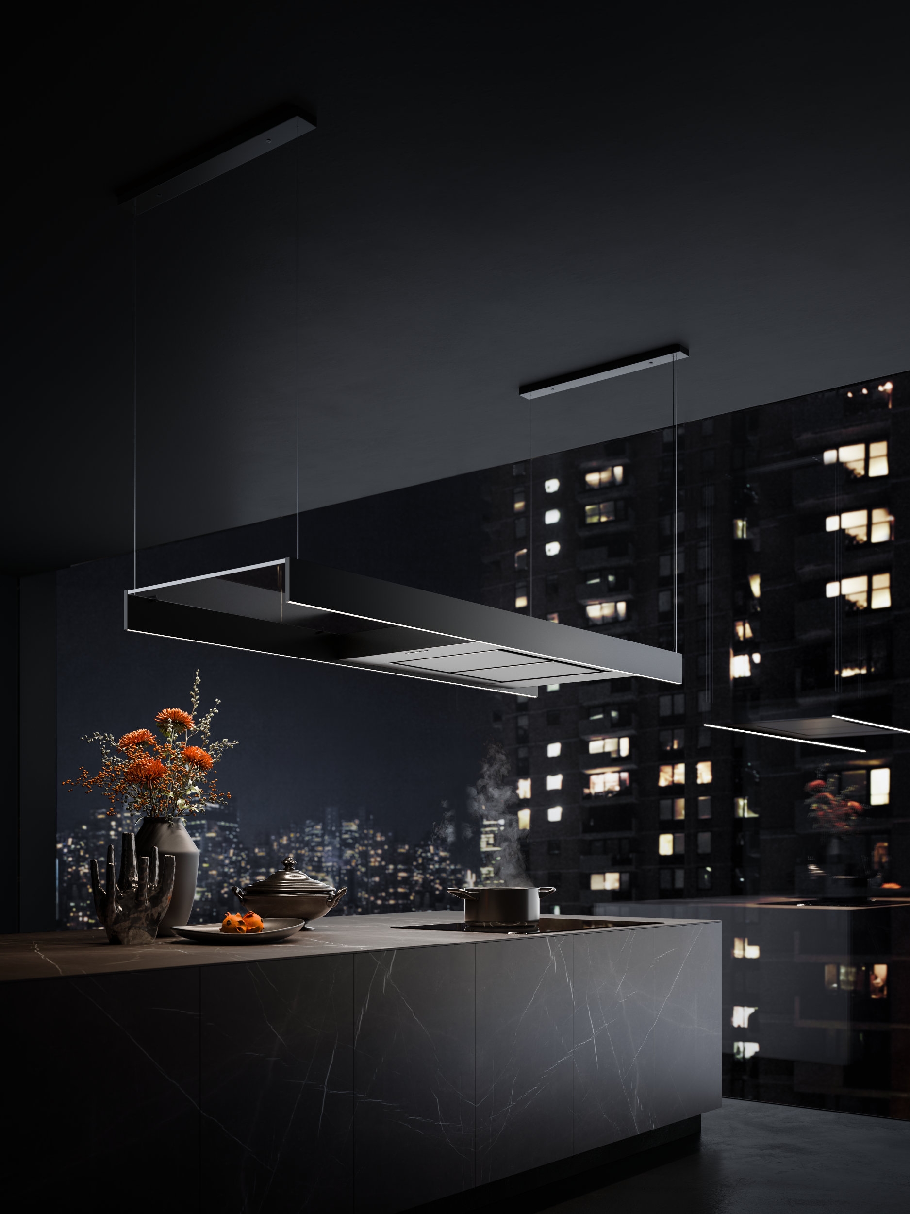 Francesco Lucchese-designed multi-functional Spazio with Circle.Tech technology (above) won Italy's prestigious Compasso d'Oro in 2020. Light (below) features Multi-Air technology and has won multiple design awards