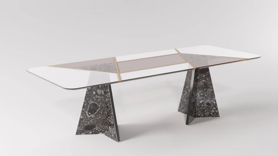 Designed for home or office, the EpicArc collection includes large, small and modular utility tables