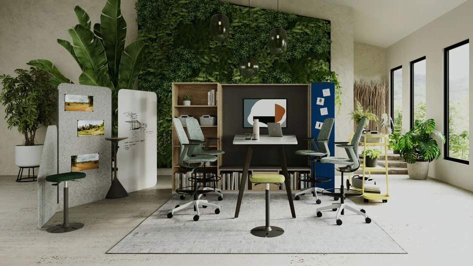 Steelcase Signature Spaces are curated settings that create beautiful, high-performance spaces for different types of work while promoting holistic wellbeing