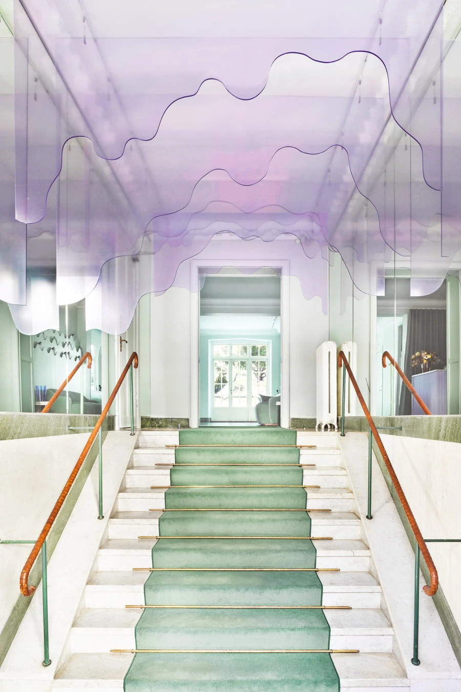 The entrance to the head office of  Maria Nila in Stockholm, Sweden, by ASKA leaves a lasting first impression. Photo: Mikael Lundblad