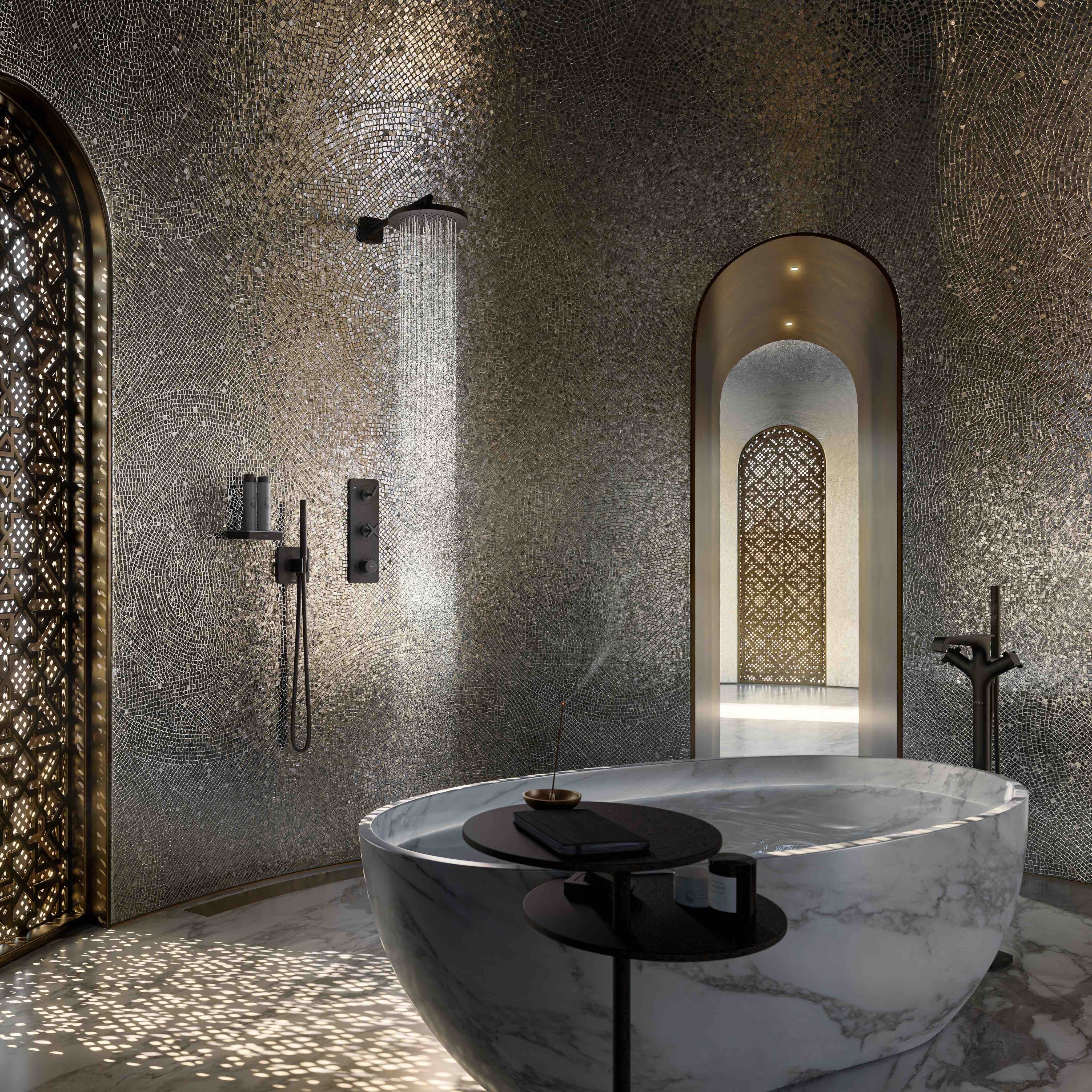 Lire l’histoire Hadi Teherani's bathroom for AXOR has individual distinction