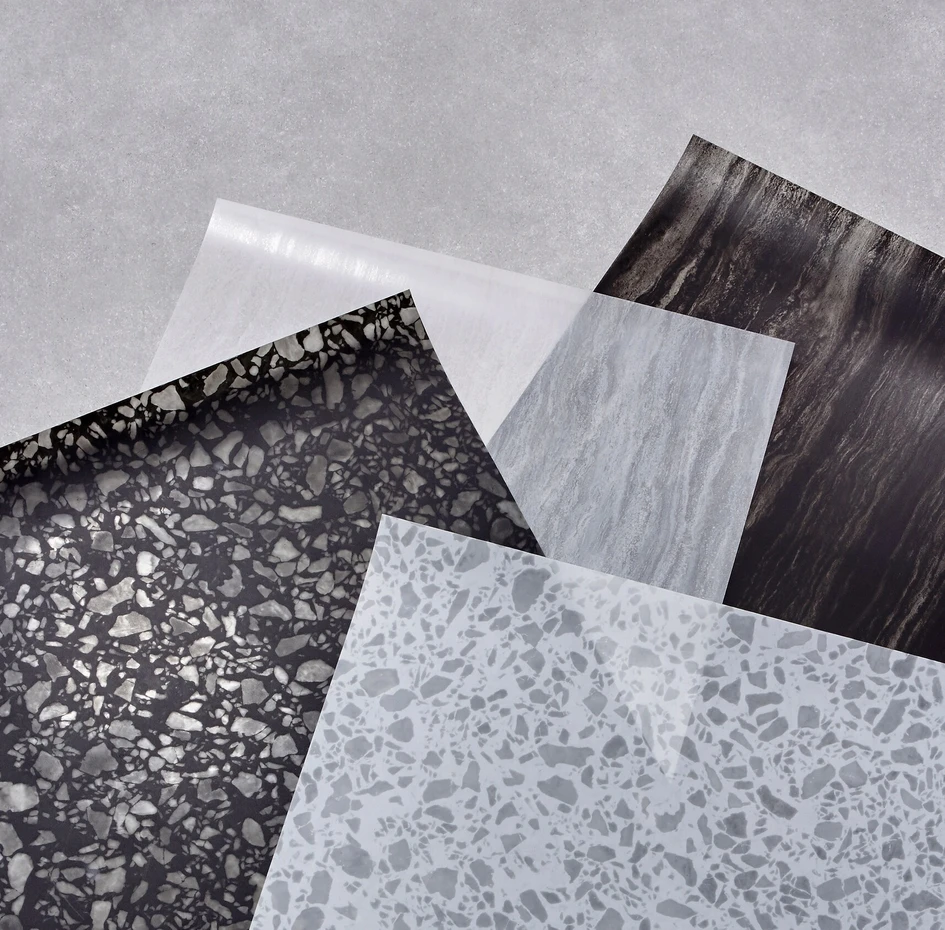 The Natural Series incorporates some of nature’s finest textures including Terrazzo and Travertine