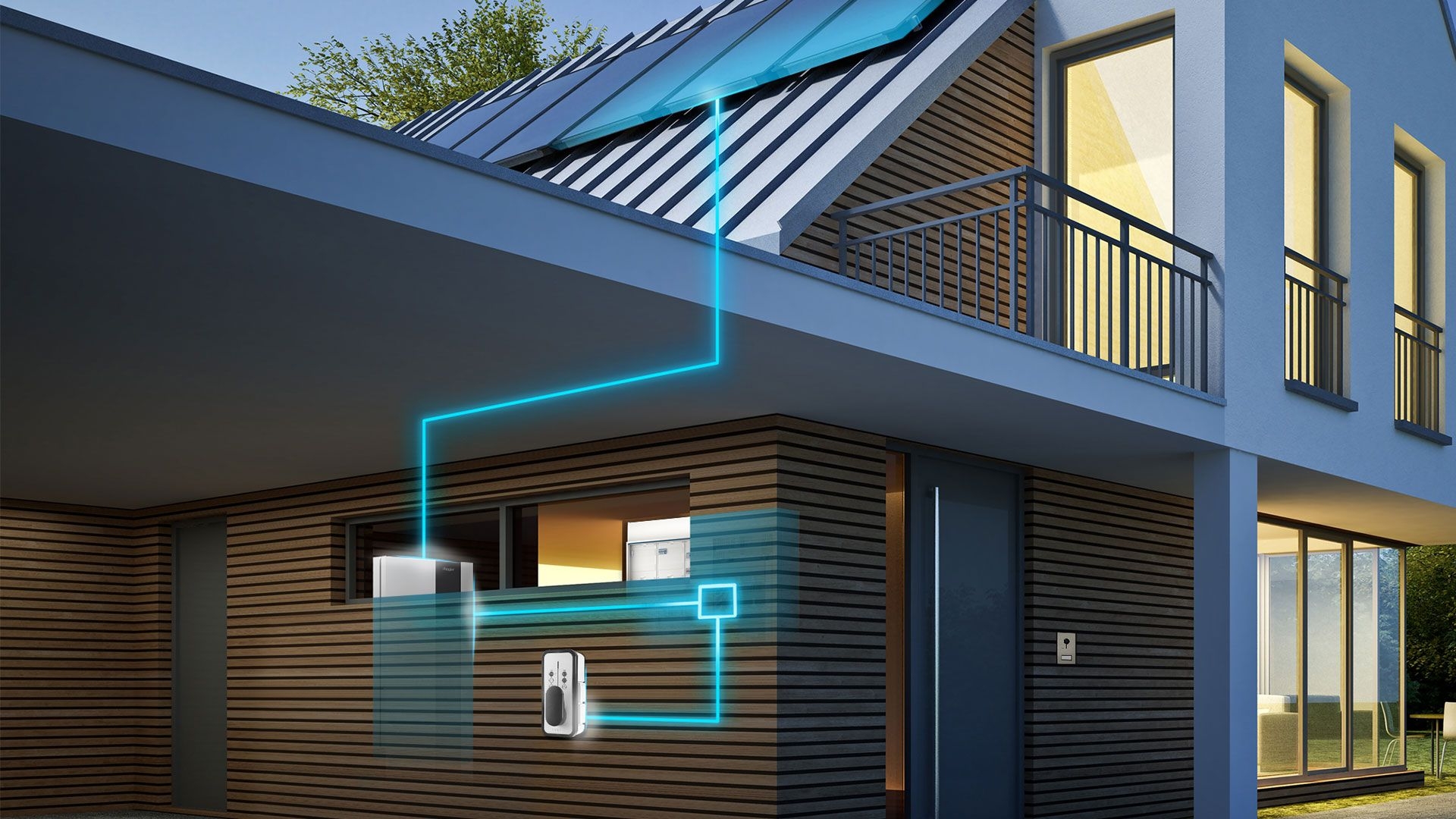 Hager's energy management system flow is the right solution for single-family houses that are preparing for the energy transition with a PV system