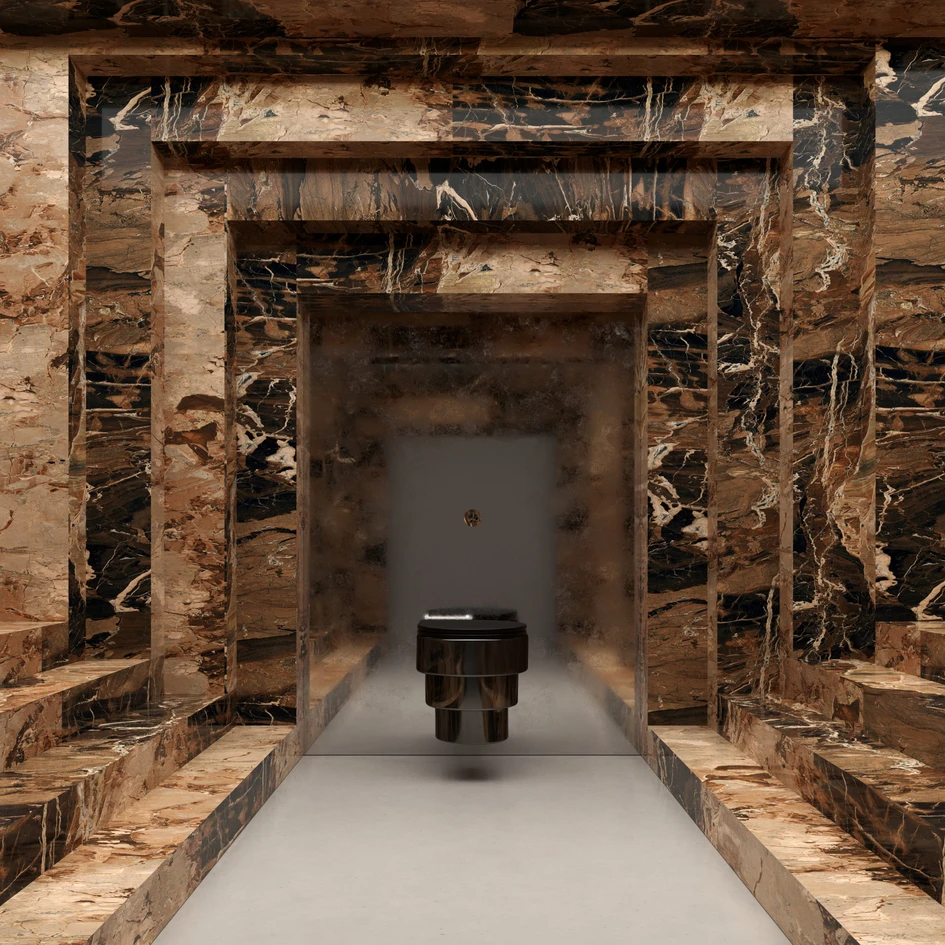 Radically innovative styling features such as Icone01's transparent cistern or Callipyge's asymmetry and triple-tiered ceramics are key to the Trone brand – but intelligent engineering and design solutions also lie at the core of its products