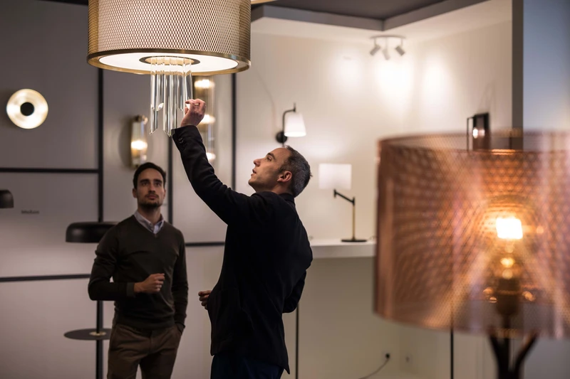 The warmth and intensity of light can best be judged up close and in person. It's not only about degrees of brightness though, but also the details and overall effect