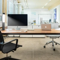 The Joker light from Regent Lighting gives desktops ‘the eyes’, projecting surprisingly defined light down onto the surface, without disrupting the eye line