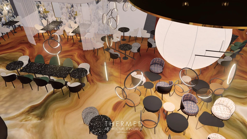 Conversations and negotiations can be held in original and vibrant settings designed to inspire and create food for thought, with extravagant interiors offering immersive experiences where art and function meet