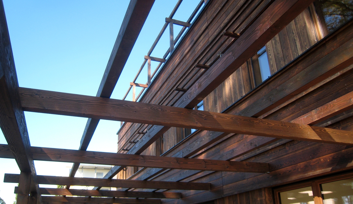 City of Wood was a project for prefabricated social housing in Bad Aibling, Germany, where terraced houses with wooden facades are merged with surrounding nature. Photos: MTP