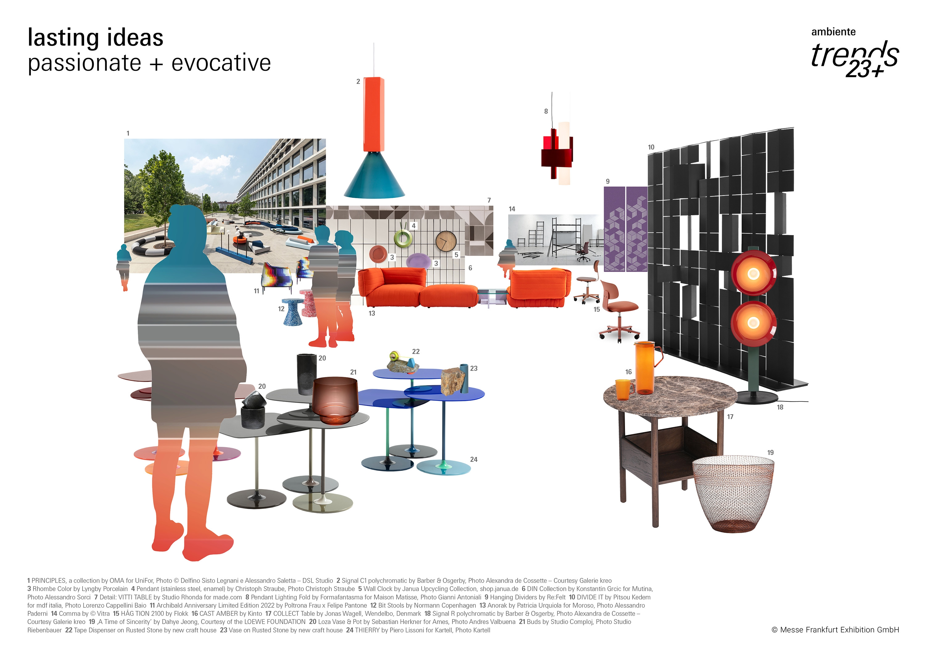 The trend exhibitions showcase exhibitor products aligned to each theme