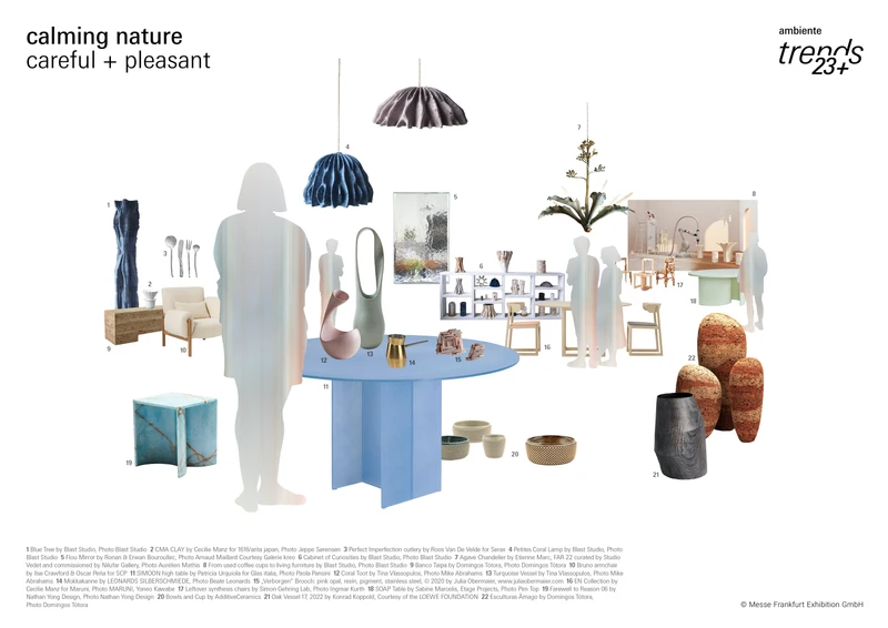 calming nature_careful + pleasant blurs the boundaries between technology, research, art and craft, while combining it all with a sustainable and comfortable environment
