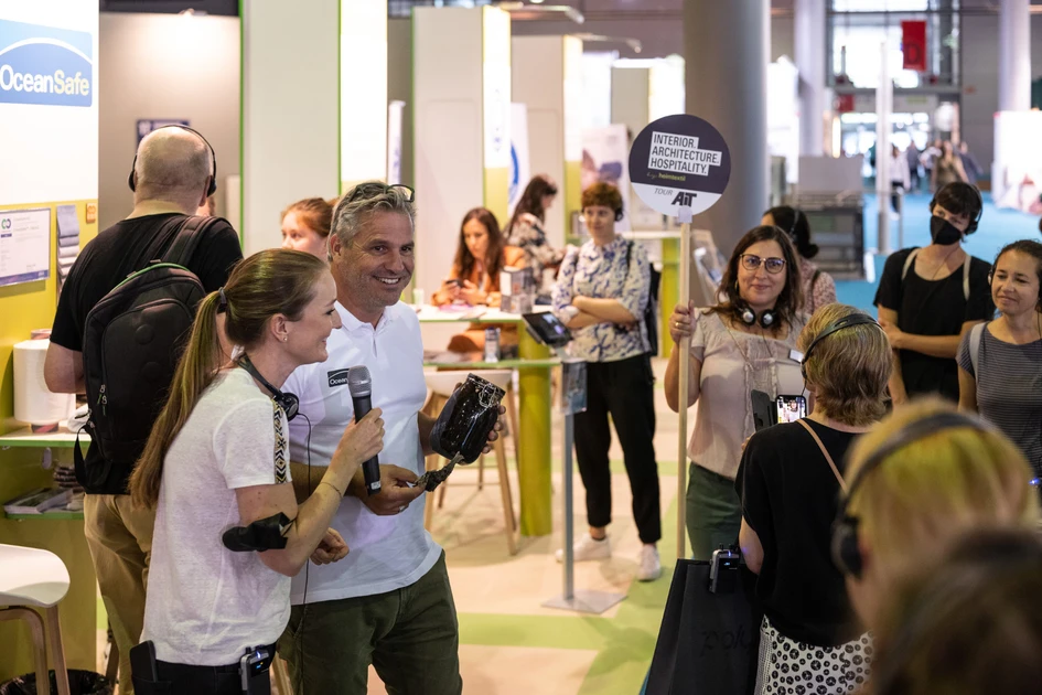 Informiert und vernetzt: Mit dem hochwertigen Rahmenprogramm von Interior.Architecture.Hospitality können Experten:innen wieder in einen umfangreichen Pool an Trends, Inspiration und Austausch eintauchen. Foto: Pietro Sutera