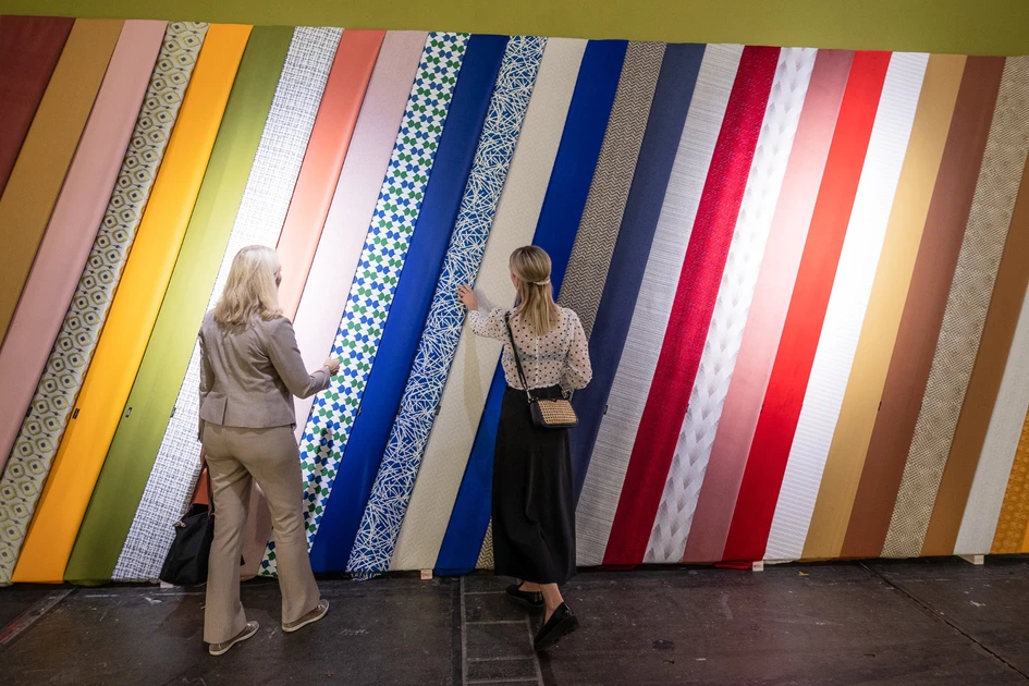 Tangible trends: personal encounters, tactile impressions and creative input – with its multi-faceted programme, Heimtextil 2023 links innovation with a sustainable perspective. Photos: Pietro Sutera