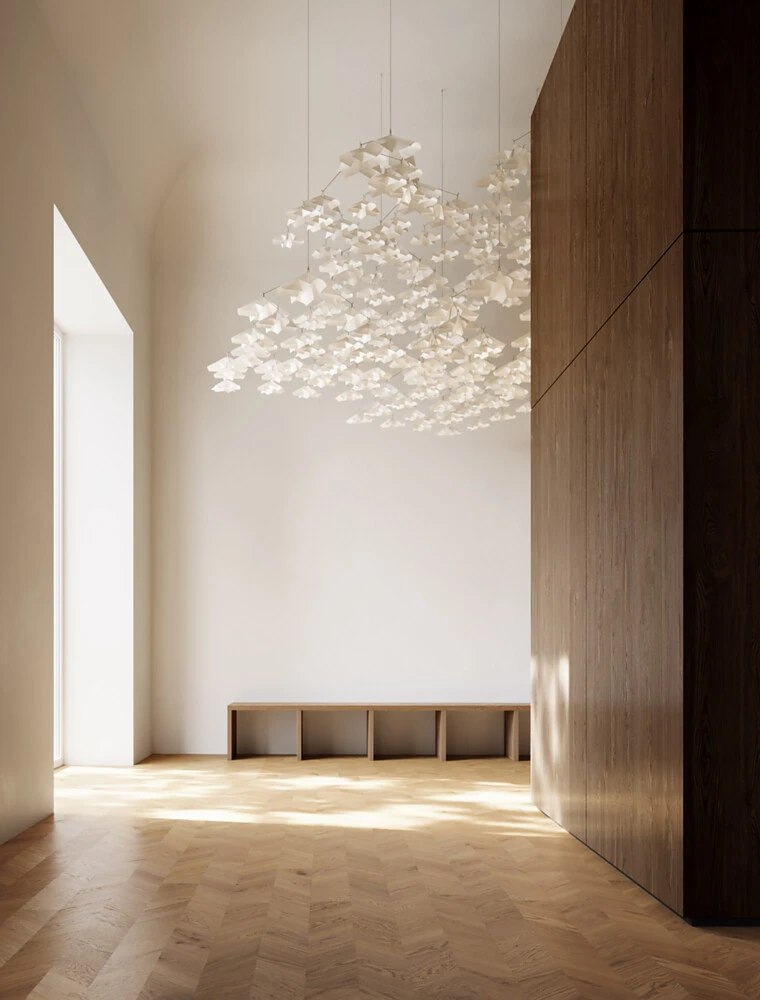 Spinpark is an innovative product that experiments with geometry while offering a warm, visually captivating and versatile design