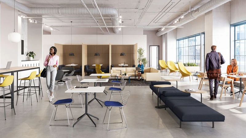 MillerKnoll’s guidelines promote employee wellbeing, community connection and adaptability to change in the workplace