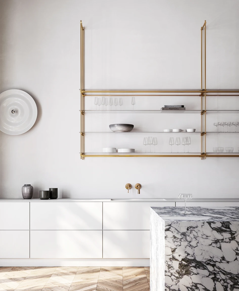 Seit 2016 bietet P&G Konzept, entwickelt von Pickhardt & Gerlach, innovative, flexible und zuverlässige Messingmöbelsysteme an