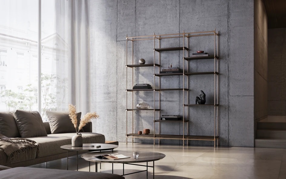 P&G Konzept fertigt alle Bestandteile aus echtem Messing, wo andere oft nur imitieren und bietet neben Schwarz und Mattnickel auch gleich drei unterschiedliche Messingtöne an: poliert, matt und antik