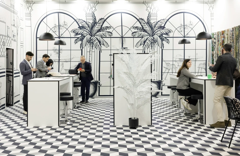 Under the motto 'Connected by Textiles,' Heimtextil 2025 serves as an international hub for home and contract textiles. Photo: Messe Frankfurt, Thomas Fedra