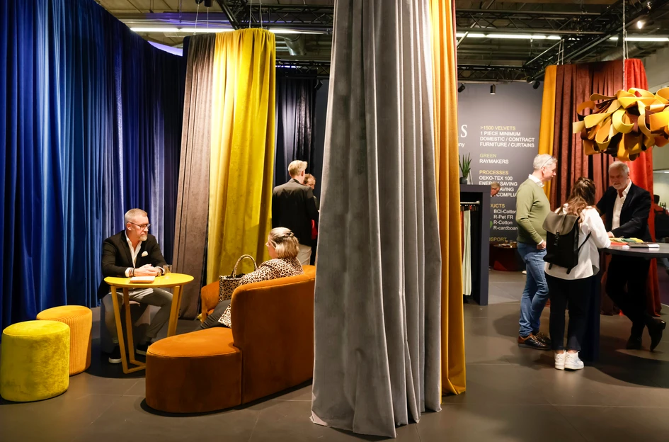 Each hall offers a different experience, from upholstery fabrics and Carpets & Rugs to all things relating to sleep. Photo: Messe Frankfurt, Thomas Fedra