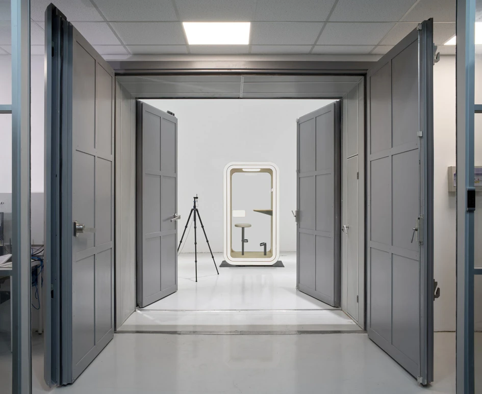 Soundproof pods enhance hybrid work by balancing remote flexibility with on-site creative collaboration
