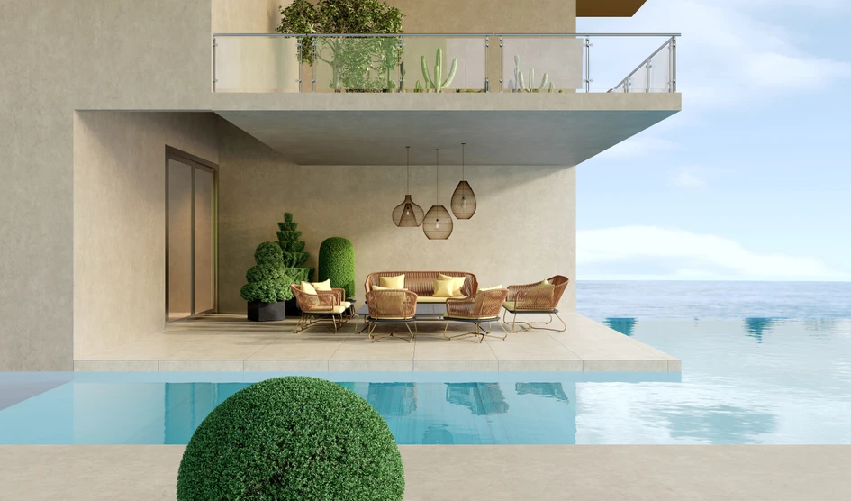 MBM's latest FUREMA outdoor collection redefines comfort in outdoor spaces, from the 'Circular' lounge area (above), the ‘Puro’ lounge (middle) to the 'Violino' dining and lounge furniture (below)