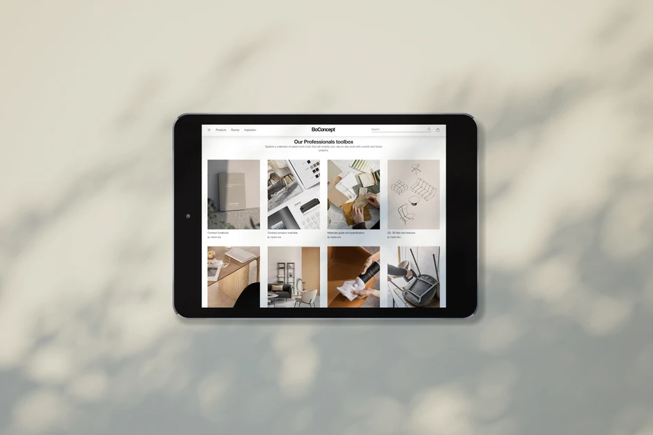 A comprehensive database of furniture design files and materials in the Trade Program gives designers the freedom to explore their creative potential fully