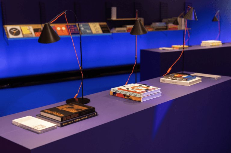 The ICFF Editors Awards will once again be hosted by comedian Dan Rosen (top), while publisher Phaidon is returning with its library (bottom). Photos: Jenna Bascom