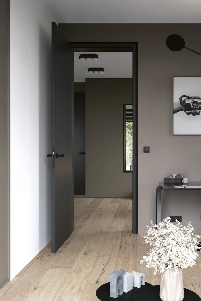 Arbonia’s linoleum doors, made from almost 100% natural raw materials, are inherently climate-friendly, easy to maintain and hygienic